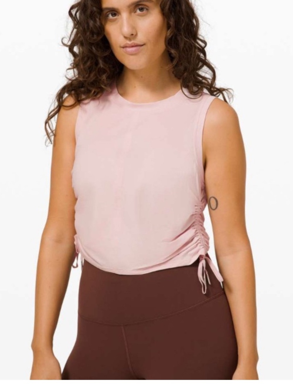 Lululemon - Cinch It Up- Pink Tank Top